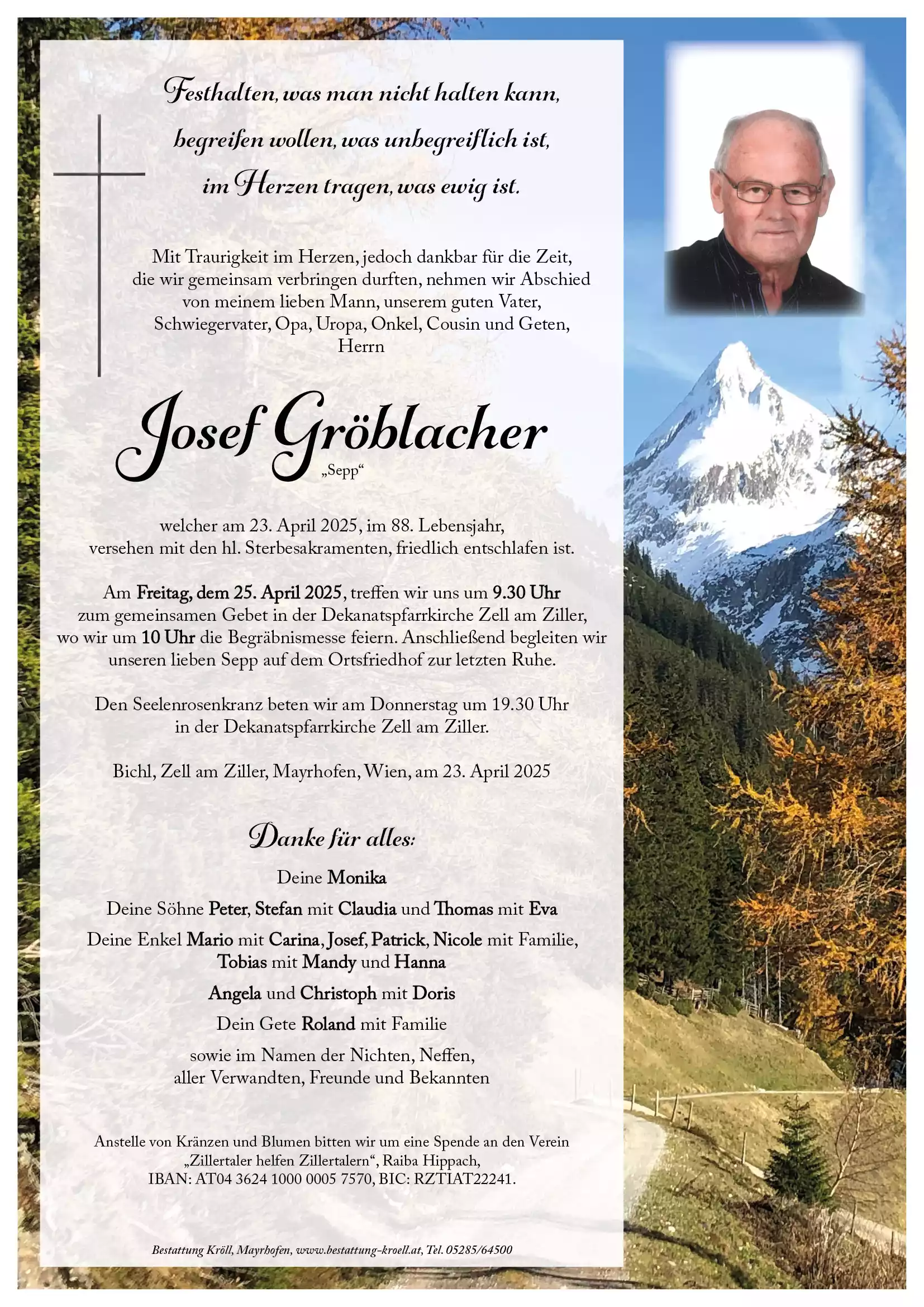 Parte von Josef Gröblacher